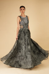 Moon Printed Cage Top Bottom Set4159 video